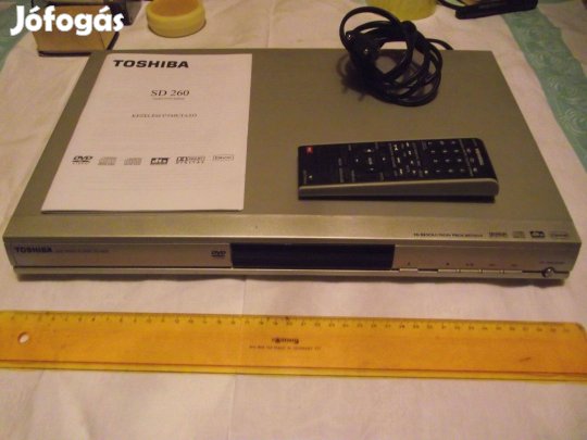 Toshiba DVD lejátszó gyári távirányítójával alkatrésznek