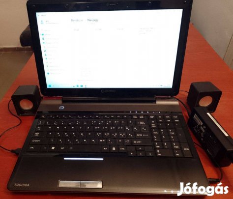 Toshiba Qosmio F60 laptop külső hangszórókkal eladó
