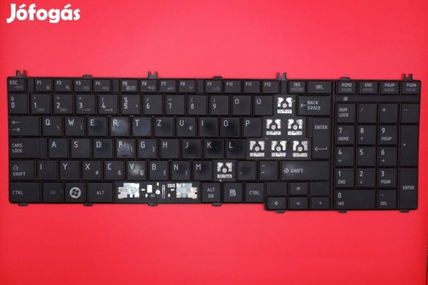 Toshiba Satellite C660 C665 L650 L750 laptop billentyűzet gomb V114302