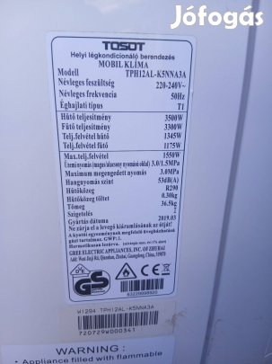Tosot mobil klíma 3.5 kw