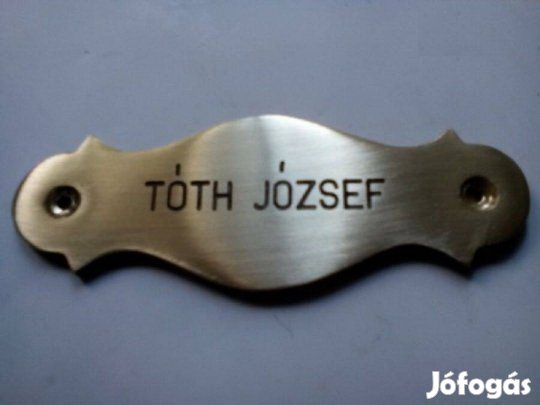 Tóth József Bejárati ajtó névtábla