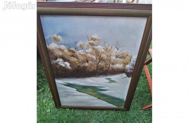 Tóth Péter - Januárban - olaj festmény, zsűrizett 50000 forint