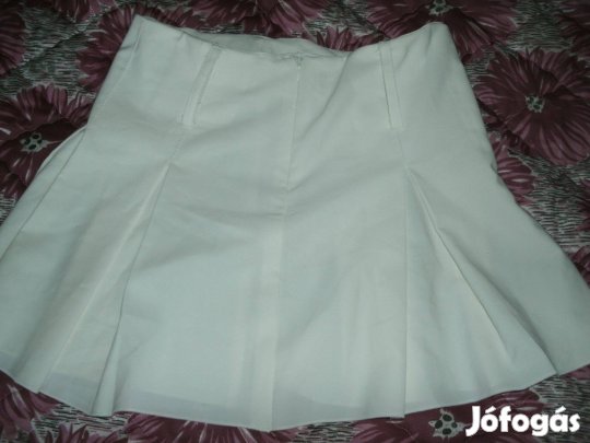 Touch Olasz fehér szoknya oldalán cipzáras Derék:76 cm