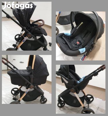 Touragoo Mars 3in1 rosegold black babakocsi