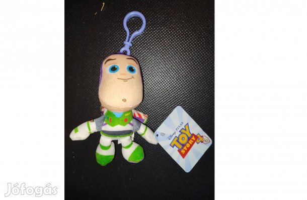 Toy Story 4 Buzz Lightyear eredeti új címkés plüss kulcstartó