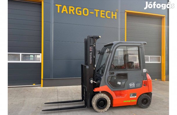 Toyota 1,5 tonnás targonca kabinos gáz triplex 5m emelés