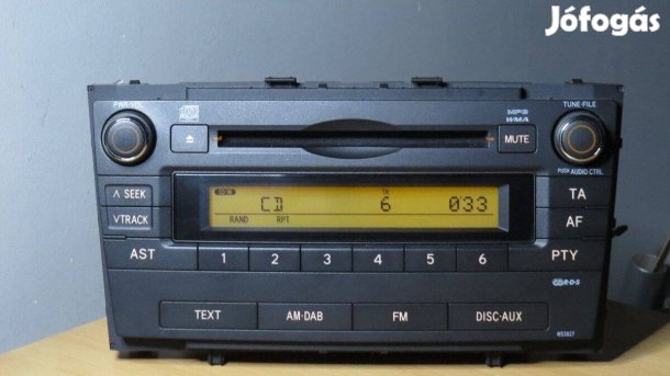 Toyota Avensis gyári cd mp3 rádió fejegység