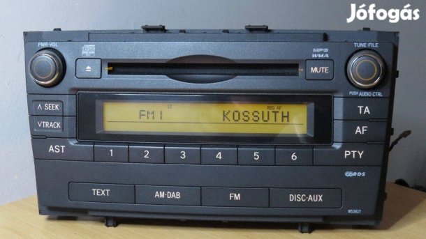 Toyota Avensis gyári cd mp3 rádió fejegység