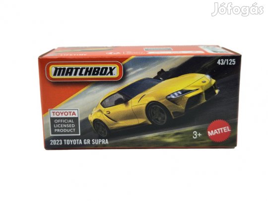 Toyota GR Supra (2023) - sárga - 43/125 -  Matchbox - 1:64