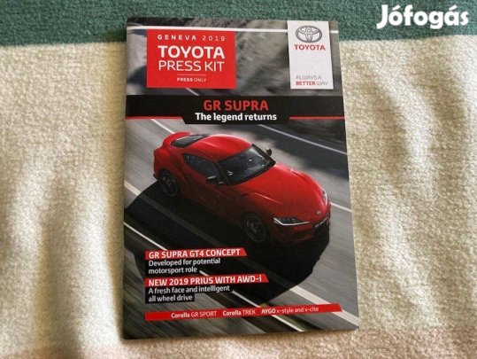 Toyota Supra GR prospektus, katalógus, brosúra