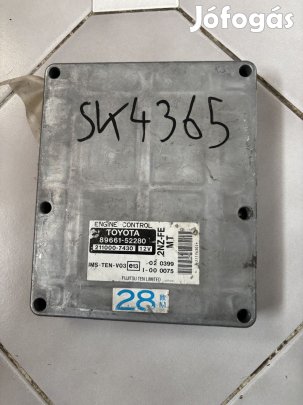 Toyota Yaris Verso motorvezérlő elektronika 89661-52280