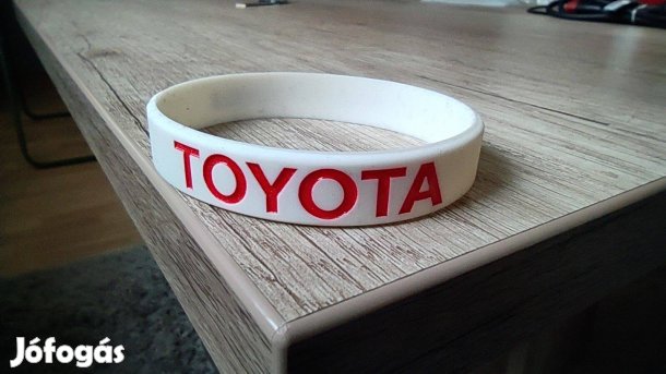 Toyota szilikon gumi karkötő fehér piros csukló pánt, hybrid