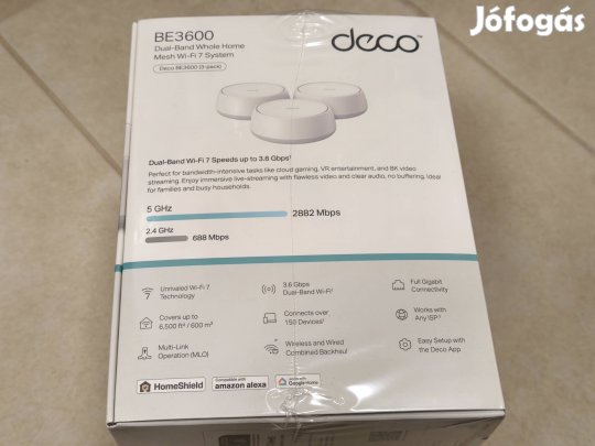 Tp-Link Deco Be3600 3 pack (Bontatlan) Mesh wifi7 MLO
