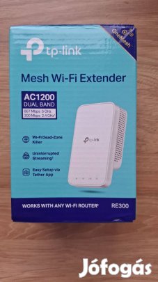 Tp-link RE300 AC1200 mesh wifi range extender hatótávnövelő