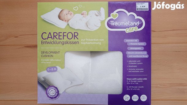 Träumeland care kispárna 0-8 hónapos babáknak, fejdeformálódás ellen