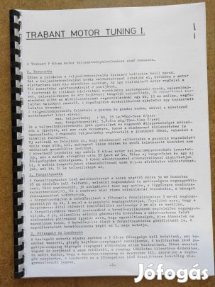 Trabant 601 motor tuning leírás