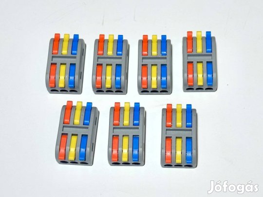 Tracon oldható vezeték összekötő 6x4mm 250V 32A 3 áramkörös sorkapocs