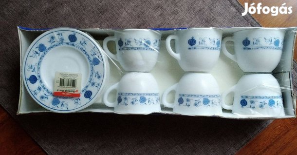 Tradicionális hagyma mintás teás kávés készlet Spanyol Klasszikus örök