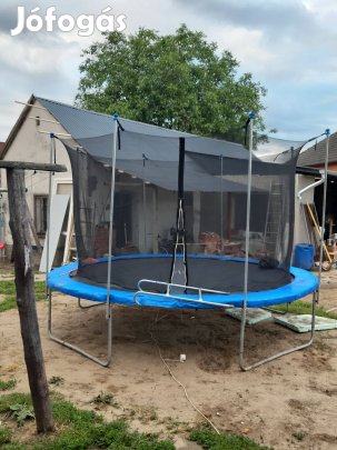 Trambulin 366 cm, jó állapotban