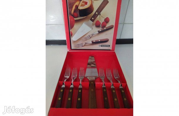 Tramontina 7 db-os süteményes étkészlet evőeszköz készlet, új