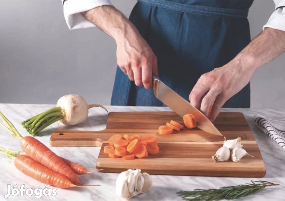 Tramontina Churrasco Teakfa nyeles vágódeszka szögletes 30x15 cm