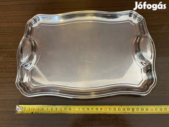 Tramontina inox fém rozsdamentes acél süteményes tálca