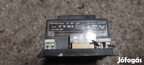 Transzformátor, hálózati trafó adapter, tápegység modul 16v