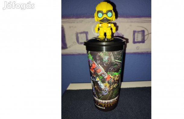 Transzformersz Űrdongó eredeti mozis pohár figurával (Új)