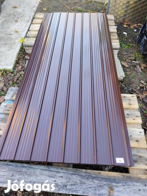 Trapézlemez T10 lemez csokibarna új megmaradt