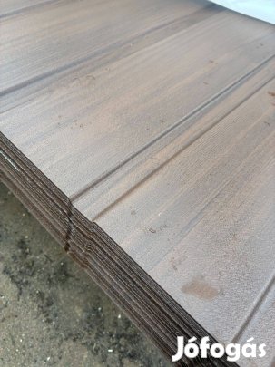 Trapézlemez - sötét tölgy famintás - Szolnok