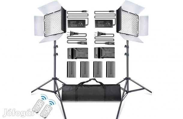 Travor TL-600S Dupla LED panel szett - Újszerű, félig bontatlan