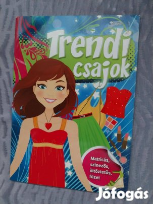 Trendi csajok, öltöztetős baba