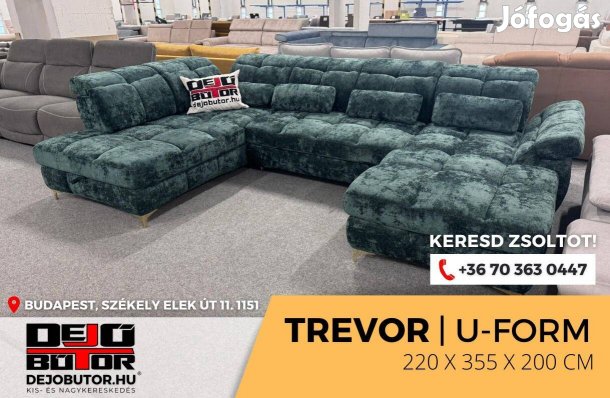 Trevor zöld multi relax kanapé ülőgarnitúra 220x355x200 cm ualak