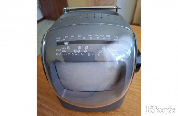 Trion TR-6201 hordozható fekete-fehér televízió és rádió