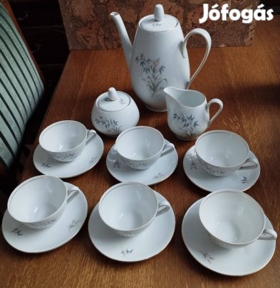 Triptis DDR porcelán teás készlet