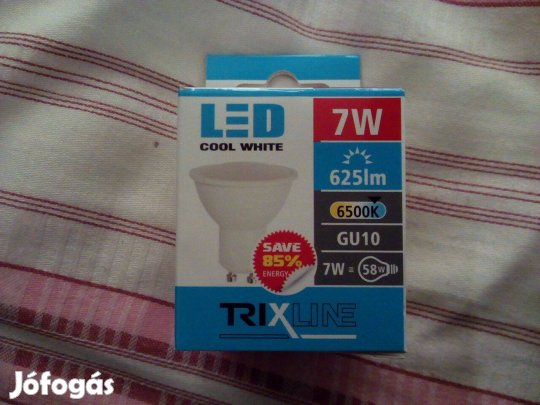 Trixline 7W- GU10 LED izzó 6500K