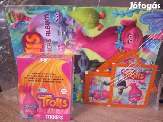 Trollok - matricás szett / Új 50 csomag matrica és kezdőalbum
