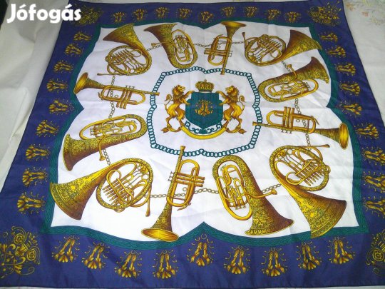 Trombita, fúvós hangszer mintás női kendő, sál