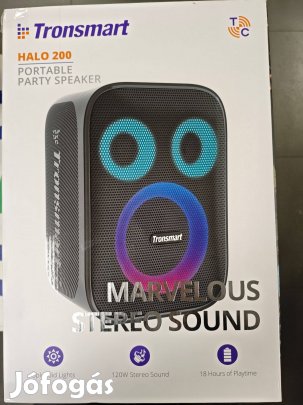 Tronsmart Halo 200 karaoke party hangszóró 120W, 2 vezeték nélküli mik