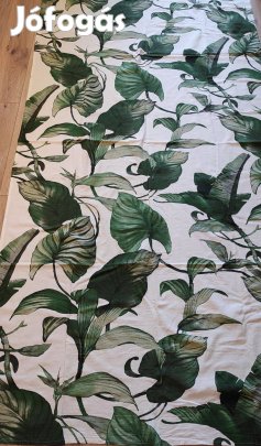 Trópusi levélmintás pamutfüggöny-drapéria