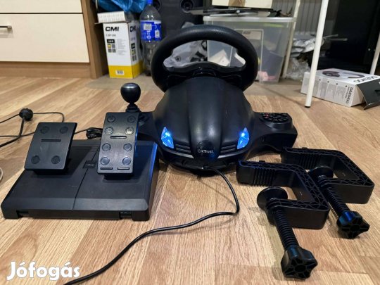 Trust Gxt289 (25122) kormányszett eladó. csak kipróbált ajándék volt