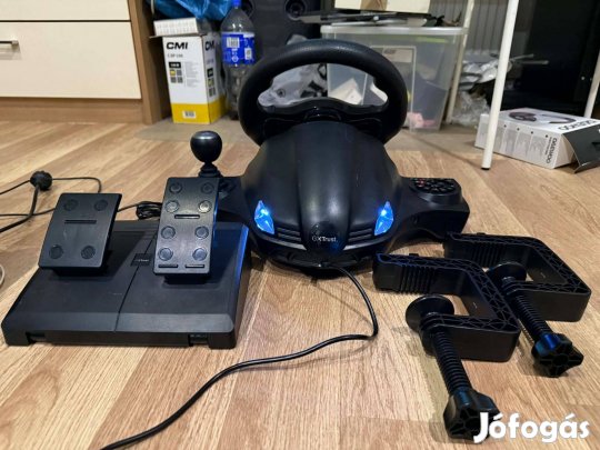 Trust Gxt289 (25122) kormányszett eladó. csak kipróbált ajándék volt