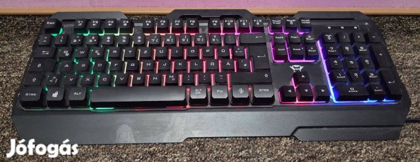 Trust Gxt Német RGB világító külső billentyűzet - De kiosztás