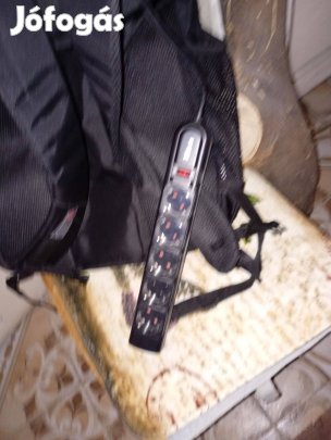 Trust túlfeszültségvédő, fekete, EU 5ös elosztó 5000ft óbuda