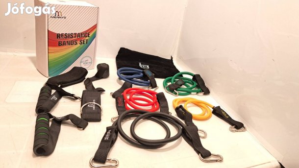 Trx gumikötél készlet, Mennyo Fitness Band, 5 db-os szett, új