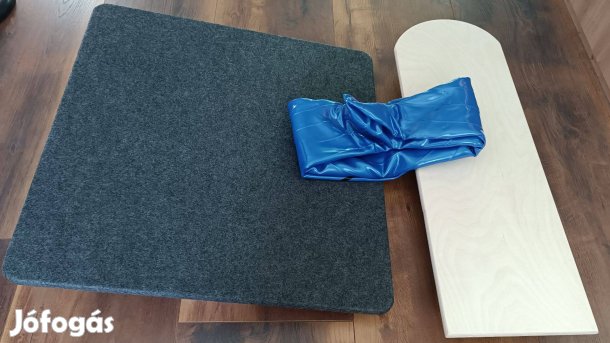 Tsmt terápiához billenőlap, gördeszka és 95cm nagylabda
