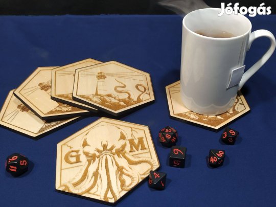 Ttrpg poháralátét készlet 6db-os (Call of Cthulhu, CoC) #3
