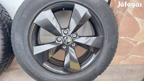 Ttt Gyári ,új szerű Skoda Kodiaq 17 Fekete alufelni ,téli gumi 5x112