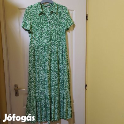 Tu csodaszép zöld fehér mintás női ruha 36
