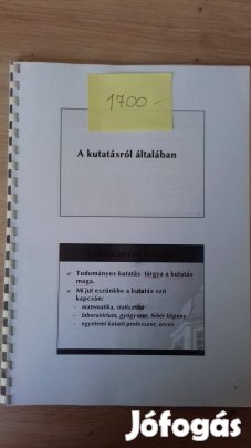 Tudományos kutatás alapjai jegyzet (egészségügyi főiskola)